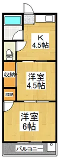 コーポ藤【2階】の間取り