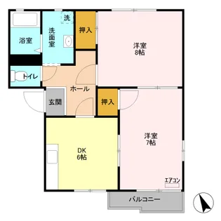 エレガンスコーポヤマニ A【2階】の間取り