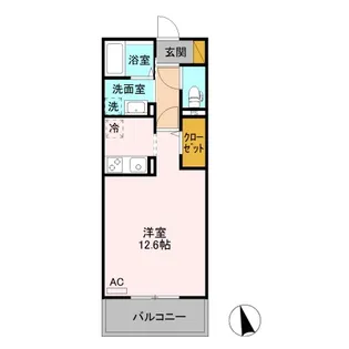 カスタリアⅤ【3階】の間取り