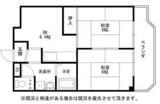 エクセル江坂【2階】の間取り