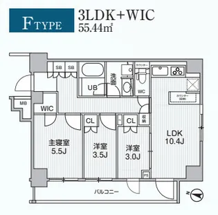 Alivis綾瀬【1階】の間取り