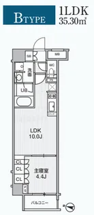 Alivis綾瀬【3階】の間取り