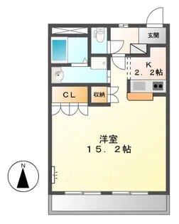 エトワール内張【1階】の間取り