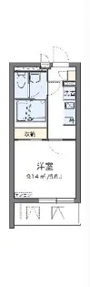 クレイノ錦【3階】の間取り