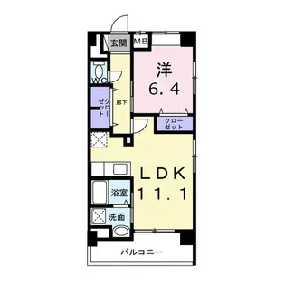 リュミエール宮里【2階】の間取り