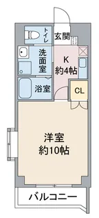 ヨコタビル・リアル【4C号室】の間取り