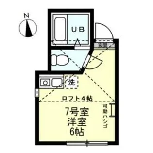 ユナイト根岸バルティアの杜【107号室】の間取り