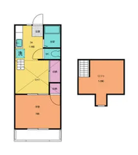 メゾンジュエル【203号室】の間取り