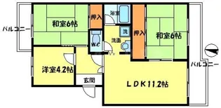 レジデンス吉川3号棟【4階】の間取り