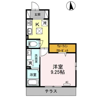 レフィナード【0201号室】の間取り