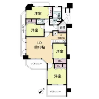 レジディア千里万博公園【2階】の間取り