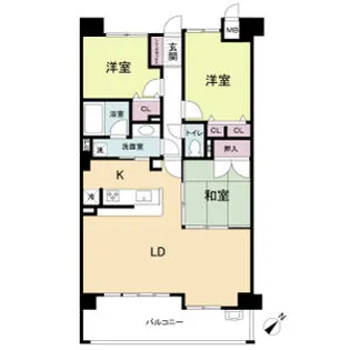 レジディア千里万博公園【3階】の間取り