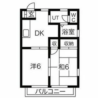 リヴェールIH【1階】の間取り