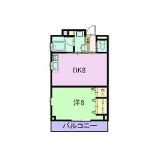 タウンコート常磐町【3階】の間取り