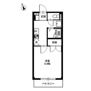 アムールエスポワール浅井【203号室】の間取り