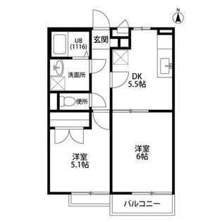 プレジール R【2階】の間取り
