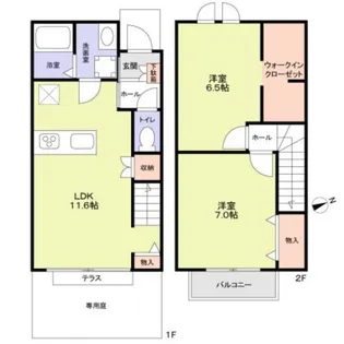 Feder Akebono【1階】の間取り