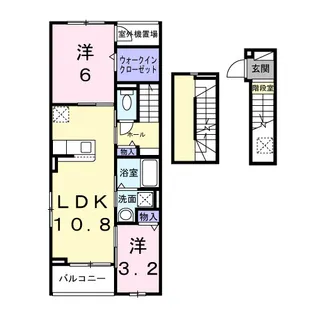 カルム シーダ【3階】の間取り