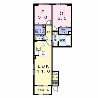 パーチェ【1階】の間取り