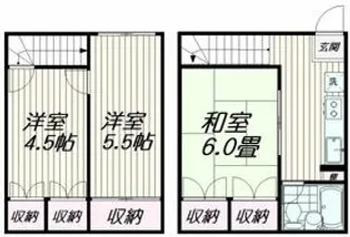 ル・カトレアⅡ【2階】の間取り