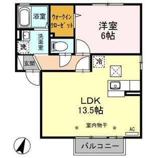 ピア・アベニュー C【1階】の間取り