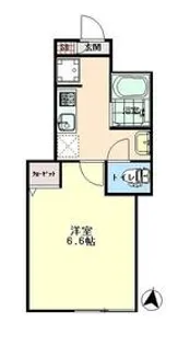 The Malie久米川【1階】の間取り