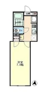 The Malie久米川【2階】の間取り