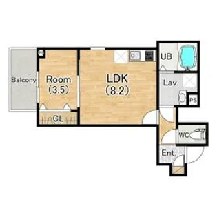 ジーメゾン一宮天王ルクセルク【303号室】の間取り