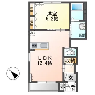 武甲ニイヤ【1階】の間取り