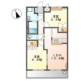 ファーストヴィレッジヒル【2階】の間取り