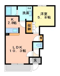 プロヴァンスの風【1階】の間取り