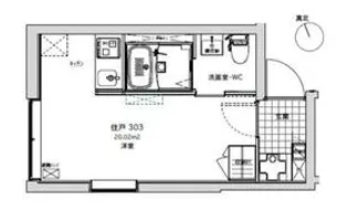 LIFEED CREAL広尾【3階】の間取り