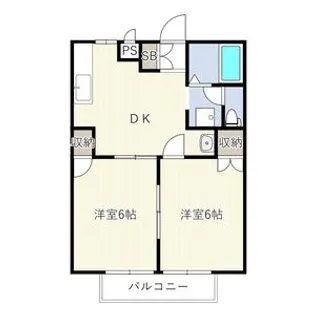 メッセA棟【2階】の間取り