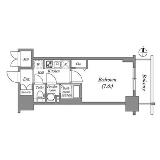 SHOKEN Residence 名古屋〈太閤通〉【4階】の間取り