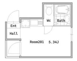 シャンテ西六郷【3階】の間取り