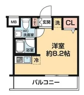 ARCOBALENO KAWASAKI WEST【3階】の間取り