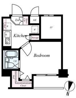 スパシエルクス目黒【702号室号室】の間取り