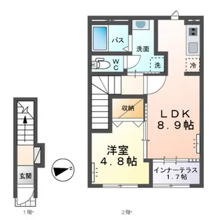 クストリッツア(Kusturica)【2階】の間取り