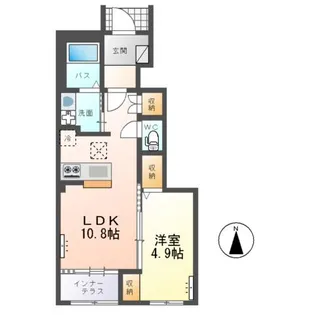 メゾンド・ソレイユ【1階】の間取り