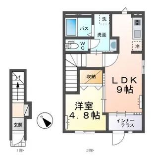 サンコート【2階】の間取り