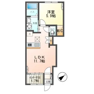 グランメゾンNAKA【1階】の間取り