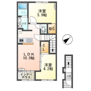 グランメゾンNAKA【2階】の間取り