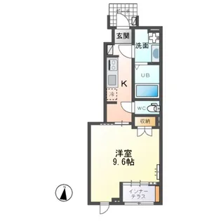 EL PARAISO VERDEⅢ(エルパライソベルデスリー)【1階】の間取り