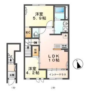 M6M【2階】の間取り