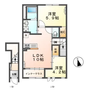 M6M【2階】の間取り