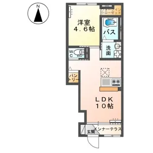 リアン・Ⅳ【1階】の間取り