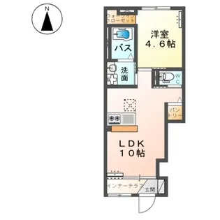 リアン・Ⅳ【1階】の間取り
