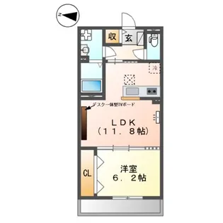 ボーネ【1階】の間取り