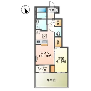 上前ハイツL【1階】の間取り