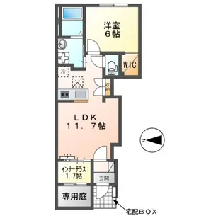 大村町新築アパート(仮称【1階】の間取り